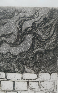 SCOTTISH ART: Rare 1970s ABERBEEN PUBS Etching: "The Hairy Bar" by William J. Watson. Pencil Signed