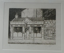 Load image into Gallery viewer, SCOTTISH ART: Rare 1970s ABERBEEN PUBS Etching: &quot;The Hairy Bar&quot; by William J. Watson. Pencil Signed
