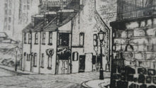 Load image into Gallery viewer, SCOTTISH ART: Rare 1970s ABERBEEN PUBS Etching: &quot;The Spa Bar&quot; or &quot;Well O’ Spa Bar&quot; by William J. Watson. Pencil Signed
