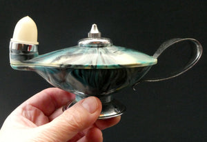 Vintage 1940s Plastic PIFCO Magic Nursery Lamp / Aladdin Lamp.  Boxed with Instructions