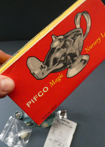 Vintage 1940s Plastic PIFCO Magic Nursery Lamp / Aladdin Lamp.  Boxed with Instructions