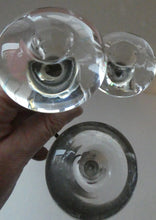 Load image into Gallery viewer, Vintage Single 1970s Candlestick with Metal Body Section and Three Oval Crystal Holders
