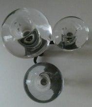 Load image into Gallery viewer, Vintage Single 1970s Candlestick with Metal Body Section and Three Oval Crystal Holders
