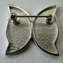 Load image into Gallery viewer, Unusual little STERLING SILVER Brooch in the Form of an Abstract Celtic Butterfly
