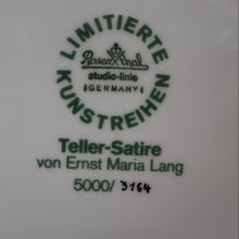 Load image into Gallery viewer, Limited Edition Porcelain Plate Walter Sheel for Rosenthal by Ernst Maria Lang
