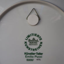 Load image into Gallery viewer, Limited Edition: 1970s Emilio Pucci Porcelain Plate for Rosenthal. Entitled "Our Cathedral". No. 11 BOXED
