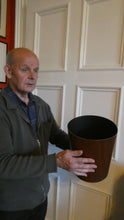 Load image into Gallery viewer, Vintage 1960s MALLOD Bentwood Teak Plywood Waste Paper Basket
