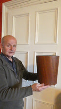 Load image into Gallery viewer, Vintage 1960s MALLOD Bentwood Teak Plywood Waste Paper Basket
