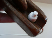 Load image into Gallery viewer, Unusual Vintage TEAK Scissor / Concertina Action Wall Lamp. Mid-Century Danish Design
