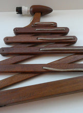 Load image into Gallery viewer, Unusual Vintage TEAK Scissor / Concertina Action Wall Lamp. Mid-Century Danish Design
