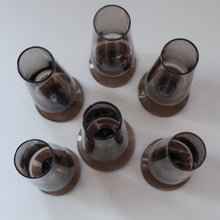 Load image into Gallery viewer, 1960s STROMA. Classic Scottish CAITHNESS GLASS Peat Coloured Liqueur or Shot Glasses
