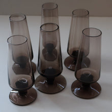 Load image into Gallery viewer, 1960s STROMA. Classic Scottish CAITHNESS GLASS Peat Coloured Liqueur or Shot Glasses
