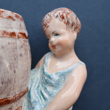 Load image into Gallery viewer, Antique WEDGWOOD &amp; Co., LTD Figurine. Two Children Carrying a Barrel. Unicorn Mark

