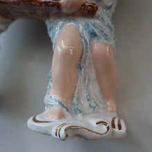 Load image into Gallery viewer, Antique WEDGWOOD &amp; Co., LTD Figurine. Two Children Carrying a Barrel. Unicorn Mark
