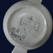 Load image into Gallery viewer, Rarer Bough Pottery ART DECO Ceramic Quaichs and Matching Underplates. Painted by Elizabeth Amour 1920s

