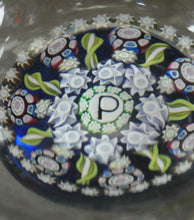 Load image into Gallery viewer, Vintage Perthshire Millefiori Inkwell or Perfume Bottle (PP83). 7 1/2 inches in height
