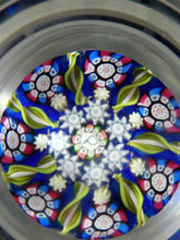 Load image into Gallery viewer, Vintage Perthshire Millefiori Inkwell or Perfume Bottle (PP83). 7 1/2 inches in height
