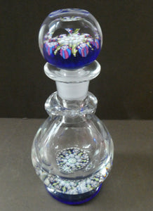 Vintage Perthshire Millefiori Inkwell or Perfume Bottle (PP83). 7 1/2 inches in height