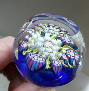Vintage Perthshire Millefiori Inkwell or Perfume Bottle (PP83). 7 1/2 inches in height