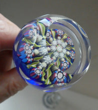 Load image into Gallery viewer, Vintage Perthshire Millefiori Inkwell or Perfume Bottle (PP83). 7 1/2 inches in height
