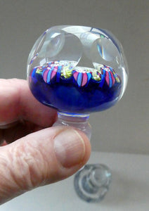 Vintage Perthshire Millefiori Inkwell or Perfume Bottle (PP83). 7 1/2 inches in height