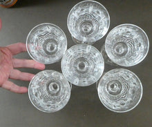 Load image into Gallery viewer, SET OF SIX. Vintage Waterford Crystal KENMARE (Cut) Stemmed CLARET Glasses. 6 inches
