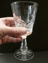 Load image into Gallery viewer, SET OF SIX. Vintage Waterford Crystal KENMARE (Cut) Stemmed CLARET Glasses. 6 inches
