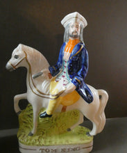 Load image into Gallery viewer, Smaller Pair. 19th Century Antique Staffordshire HIGHWAYMEN Figurines of Dick Turpin and Tom King
