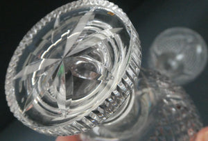Rare SET OF SIX: Edinburgh Crystal Millennium Collection. Short Chunky Wine Goblets: 5 7/8 inches