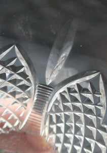 Rare SET OF SIX: Edinburgh Crystal Millennium Collection. Short Chunky Wine Goblets: 5 7/8 inches