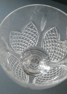 Rare SET OF SIX: Edinburgh Crystal Millennium Collection. Short Chunky Wine Goblets: 5 7/8 inches