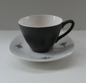 Vintage 1950s TERRANCE CONRAN Nature Study Set of Espresso Cups and Saucers