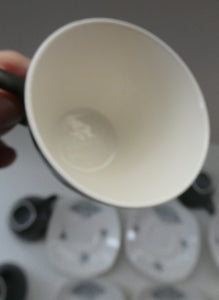 Vintage 1950s TERRANCE CONRAN Nature Study Set of Espresso Cups and Saucers