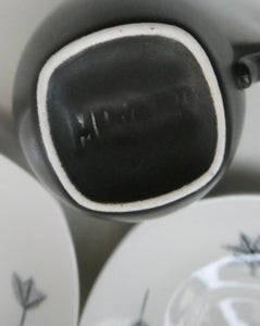 Vintage 1950s TERRANCE CONRAN Nature Study Set of Espresso Cups and Saucers