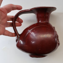 Load image into Gallery viewer, 1940s DANISH Bode Willumsen Jug with Sweeping Handle for Royal Copenhegen. Ox Blood Red Glaze. Model  2917
