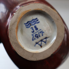 Load image into Gallery viewer, 1940s DANISH Bode Willumsen Jug with Sweeping Handle for Royal Copenhegen. Ox Blood Red Glaze. Model  2917
