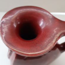 Load image into Gallery viewer, 1940s DANISH Bode Willumsen Jug with Sweeping Handle for Royal Copenhegen. Ox Blood Red Glaze. Model  2917
