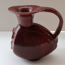 Load image into Gallery viewer, 1940s DANISH Bode Willumsen Jug with Sweeping Handle for Royal Copenhegen. Ox Blood Red Glaze. Model  2917
