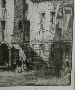 Hedley Fitton The Canongate Tolbooth Edinburgh Etching