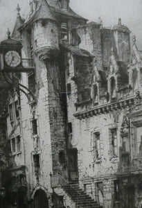 Hedley Fitton The Canongate Tolbooth Edinburgh Etching