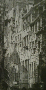 Hedley Fitton The Canongate Tolbooth Edinburgh Etching