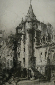 Hedley Fitton The Canongate Tolbooth Edinburgh Etching