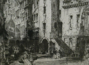 Hedley Fitton The Canongate Tolbooth Edinburgh Etching