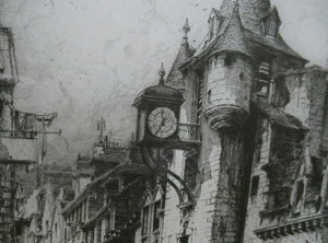 Hedley Fitton The Canongate Tolbooth Edinburgh Etching