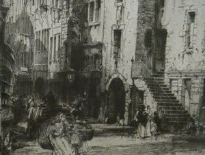 Hedley Fitton The Canongate Tolbooth Edinburgh Etching
