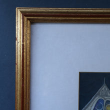 Load image into Gallery viewer, 1994 Richard Norman Painting (RSW). Moonlit Churchyard; Gouache on paper SIGNED
