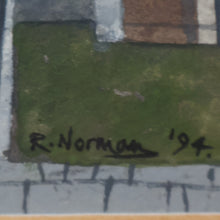 Load image into Gallery viewer, 1994 Richard Norman Painting (RSW). Moonlit Churchyard; Gouache on paper SIGNED
