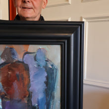 Load image into Gallery viewer, 1980s Oil Painting on Canvas by Crawfurd Adamson (1953 - 2024) Entitled Street Scene
