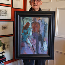 Load image into Gallery viewer, 1980s Oil Painting on Canvas by Crawfurd Adamson (1953 - 2024) Entitled Street Scene
