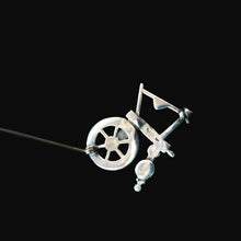 Load image into Gallery viewer, SCOTTISH SILVER Ortak Vintage 1970s Spinning Wheel Brooch. Designed by Malcolm Gray
